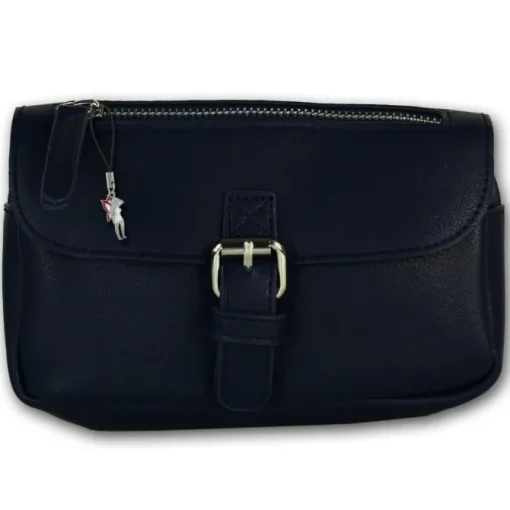 New Bags Damen Gürteltasche eckige Form viel Stauraum Bauchtasche navy OTD5024B
