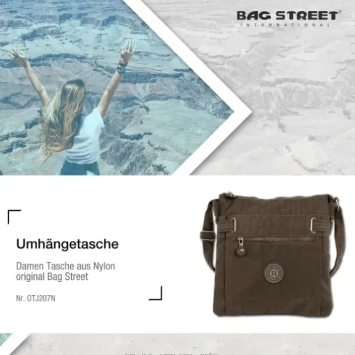 Nylon braun Damen crossover Bag Street OTJ207N