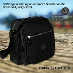 Nylon schwarz Crossbody Bag Street OTJ218S
