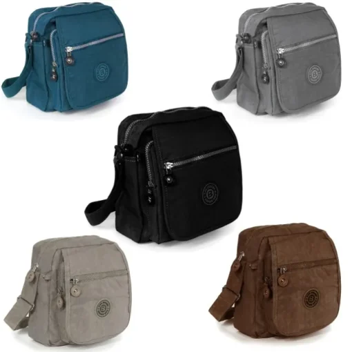 Nylon schwarz Crossbody Bag Street OTJ218S