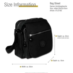 Nylon schwarz Crossbody Bag Street OTJ218S