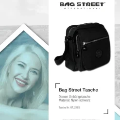 Nylon schwarz Crossbody Bag Street OTJ218S