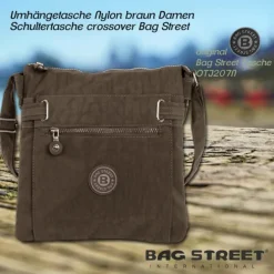 Nylon stone braun Crossover Bag Bag Street OTJ207L