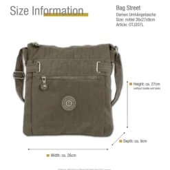 Nylon stone braun Crossover Bag Bag Street OTJ207L