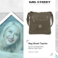 Nylon stone braun Crossover Bag Bag Street OTJ207L
