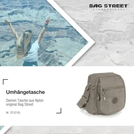 Nylon stone, grau Crossbody Bag Street OTJ218L