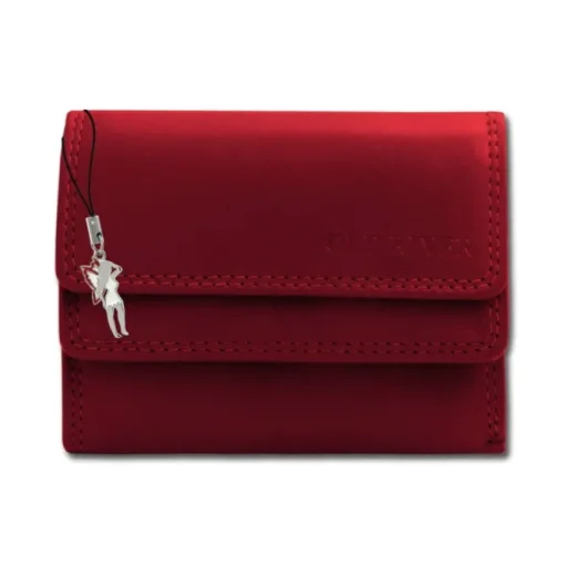 Old River echtes Leder rot Minibörse Portemonnaie OPD310R