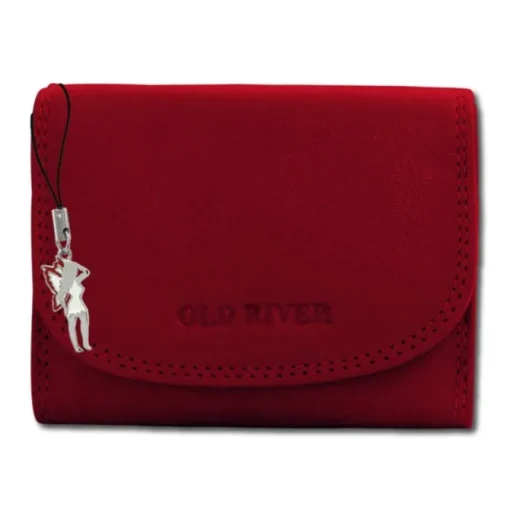 Old River echtes Leder rot Minibörse Portemonnaie OPD321R
