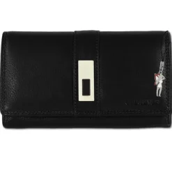 Old River Portemonnaie Querformat Leder schwarz OPD707S