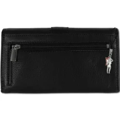 Old River Portemonnaie Querformat Leder schwarz OPD707S