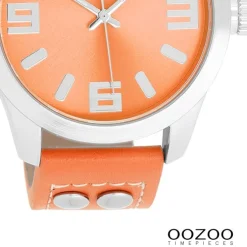 Oozoo Damen Armbanduhr JR Analog Metall orange UOJR317