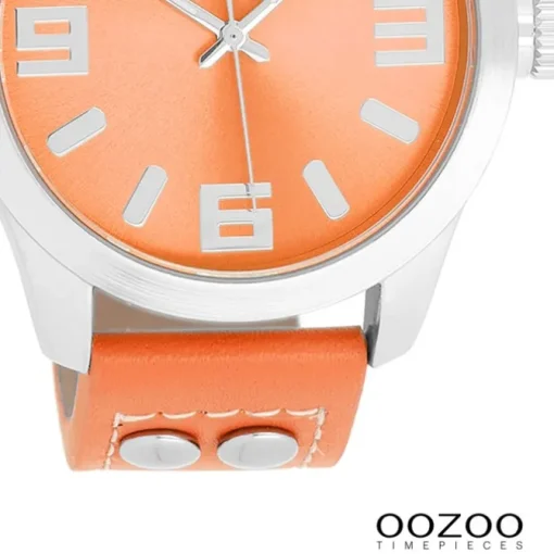 Oozoo Damen Armbanduhr JR Analog Metall orange UOJR317