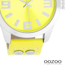 Oozoo Damen Armbanduhr JR Analog Metall gelb UOJR318