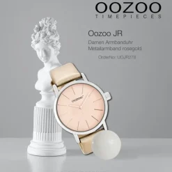 Oozoo Damen Armbanduhr JR Analog Metall rosegold UOJR278