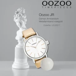 Oozoo Damen Armbanduhr JR Analog Metall rosegold UOJR277