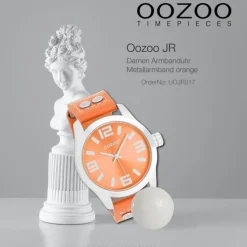 Oozoo Damen Armbanduhr JR Analog Metall orange UOJR317