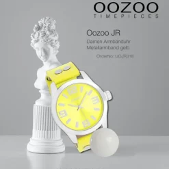 Oozoo Damen Armbanduhr JR Analog Metall gelb UOJR318
