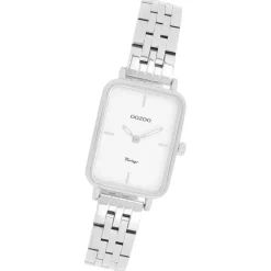 Oozoo Damen Armbanduhr OOZOO Vintage Analog Metallband silber UOC20416