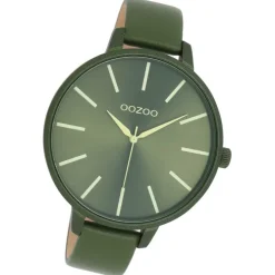 Oozoo Damen Armbanduhr OOZOO Timepieces Analog Leder grün UOC11441