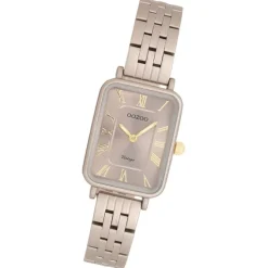Oozoo Damen Armbanduhr OOZOO Vintage Analog Metallband taupe braun UOC20412