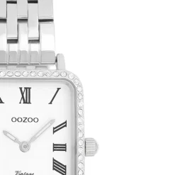 Oozoo Damen Armbanduhr OOZOO Vintage Analog Metallband silber UOC20413