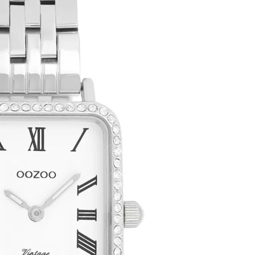 Oozoo Damen Armbanduhr OOZOO Vintage Analog Metallband silber UOC20413