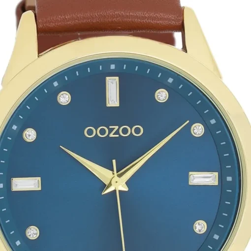 Oozoo Damen Armbanduhr OOZOO Timepieces Analog Leder braun UOC11438