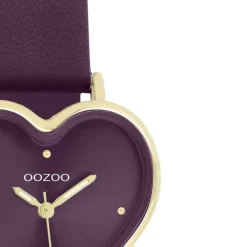 Oozoo Damen Armbanduhr OOZOO Timepieces Analog Lederband lila UOC11450