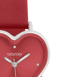 Oozoo Damen Armbanduhr OOZOO Timepieces Analog Lederband rot UOC11448