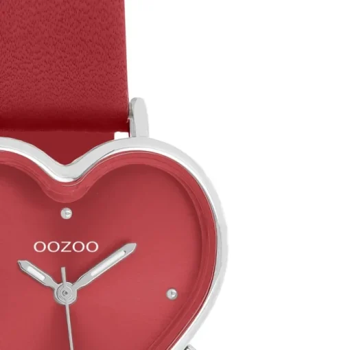 Oozoo Damen Armbanduhr OOZOO Timepieces Analog Lederband rot UOC11448