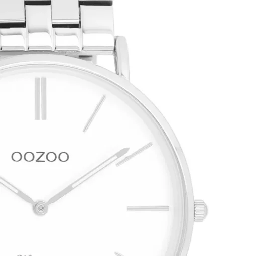 Oozoo Damen Armbanduhr OOZOO Vintage Analog Metallband silber UOC20400