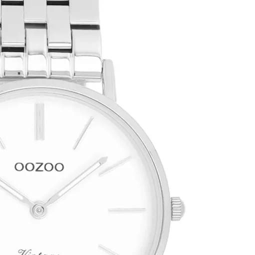 Oozoo Damen Armbanduhr OOZOO Vintage Analog Metallband silber UOC20405