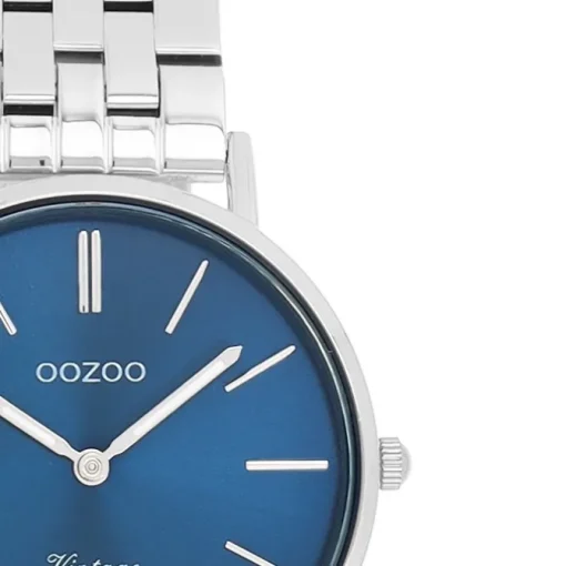 Oozoo Damen Armbanduhr OOZOO Vintage Analog Metallband silber UOC20406