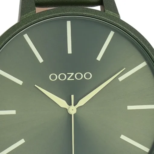 Oozoo Damen Armbanduhr OOZOO Timepieces Analog Leder grün UOC11441