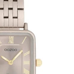Oozoo Damen Armbanduhr OOZOO Vintage Analog Metallband taupe braun UOC20412