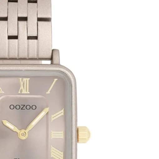 Oozoo Damen Armbanduhr OOZOO Vintage Analog Metallband taupe braun UOC20412