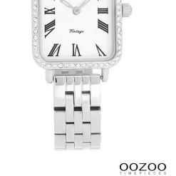 Oozoo Damen Armbanduhr OOZOO Vintage Analog Metallband silber UOC20413