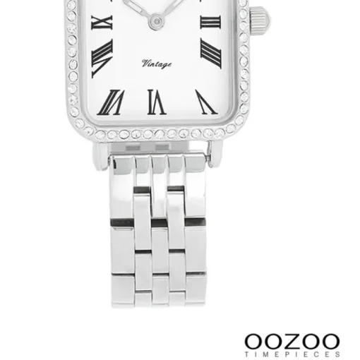 Oozoo Damen Armbanduhr OOZOO Vintage Analog Metallband silber UOC20413
