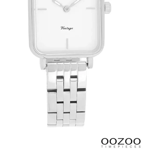 Oozoo Damen Armbanduhr OOZOO Vintage Analog Metallband silber UOC20416