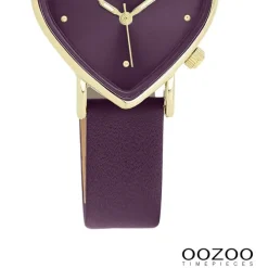 Oozoo Damen Armbanduhr OOZOO Timepieces Analog Lederband lila UOC11450