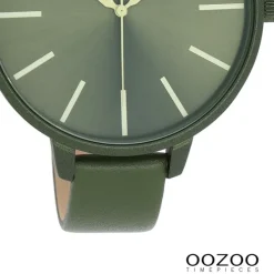 Oozoo Damen Armbanduhr OOZOO Timepieces Analog Leder grün UOC11441