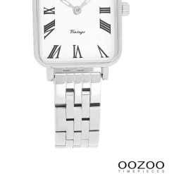 Oozoo Damen Armbanduhr OOZOO Vintage Analog Metallband silber UOC20410