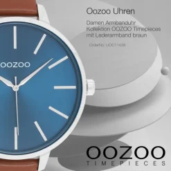 Oozoo Damen Armbanduhr OOZOO Timepieces Analog Leder braun UOC11439