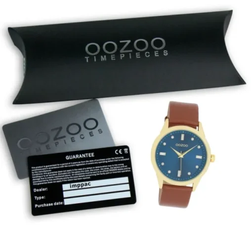 Oozoo Damen Armbanduhr OOZOO Timepieces Analog Leder braun UOC11438
