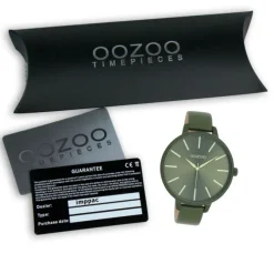 Oozoo Damen Armbanduhr OOZOO Timepieces Analog Leder grün UOC11441