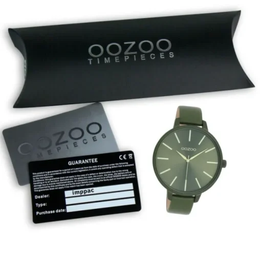 Oozoo Damen Armbanduhr OOZOO Timepieces Analog Leder grün UOC11441