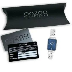 Oozoo Damen Armbanduhr OOZOO Vintage Analog Metallband silber UOC20417