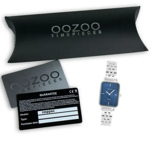 Oozoo Damen Armbanduhr OOZOO Vintage Analog Metallband silber UOC20417
