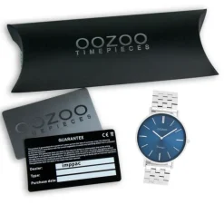 Oozoo Damen Armbanduhr OOZOO Vintage Analog Metallband silber UOC20401