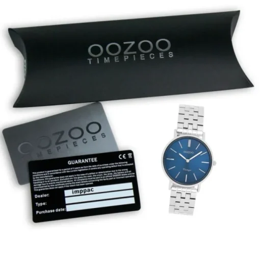 Oozoo Damen Armbanduhr OOZOO Vintage Analog Metallband silber UOC20406
